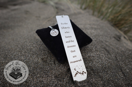 ACOTAR Stainless steel bookmark Rhysand Quote - to the Stars That Listen…