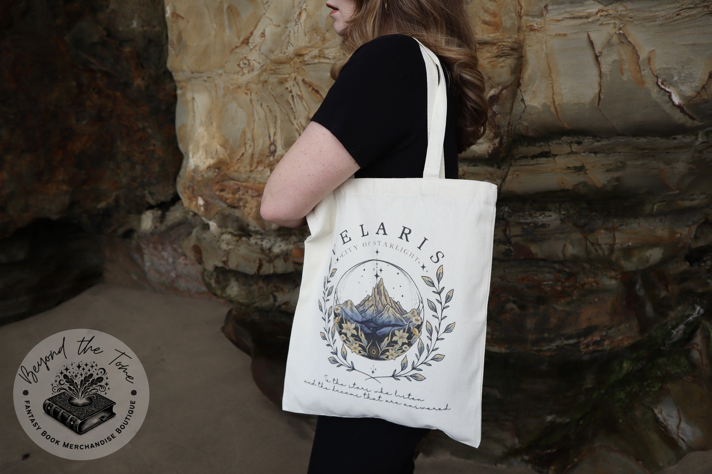 ACOTAR Velaris City of Starlight Tote Bag - Inspired by Sarah J. Maas' "A Court of Thorns and Roses"