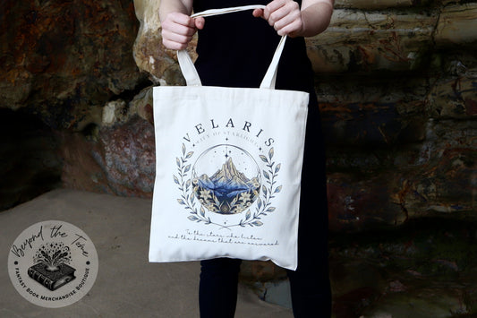 ACOTAR Velaris City of Starlight Tote Bag - Inspired by Sarah J. Maas' "A Court of Thorns and Roses"